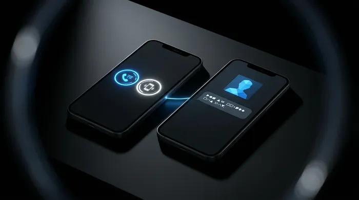 A smartphone resting on a modern desk with a glowing shield icon on the screen, illustrating the concept of cybersecurity and mobile data protection.